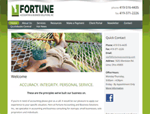 Tablet Screenshot of fortuneaccounting.com